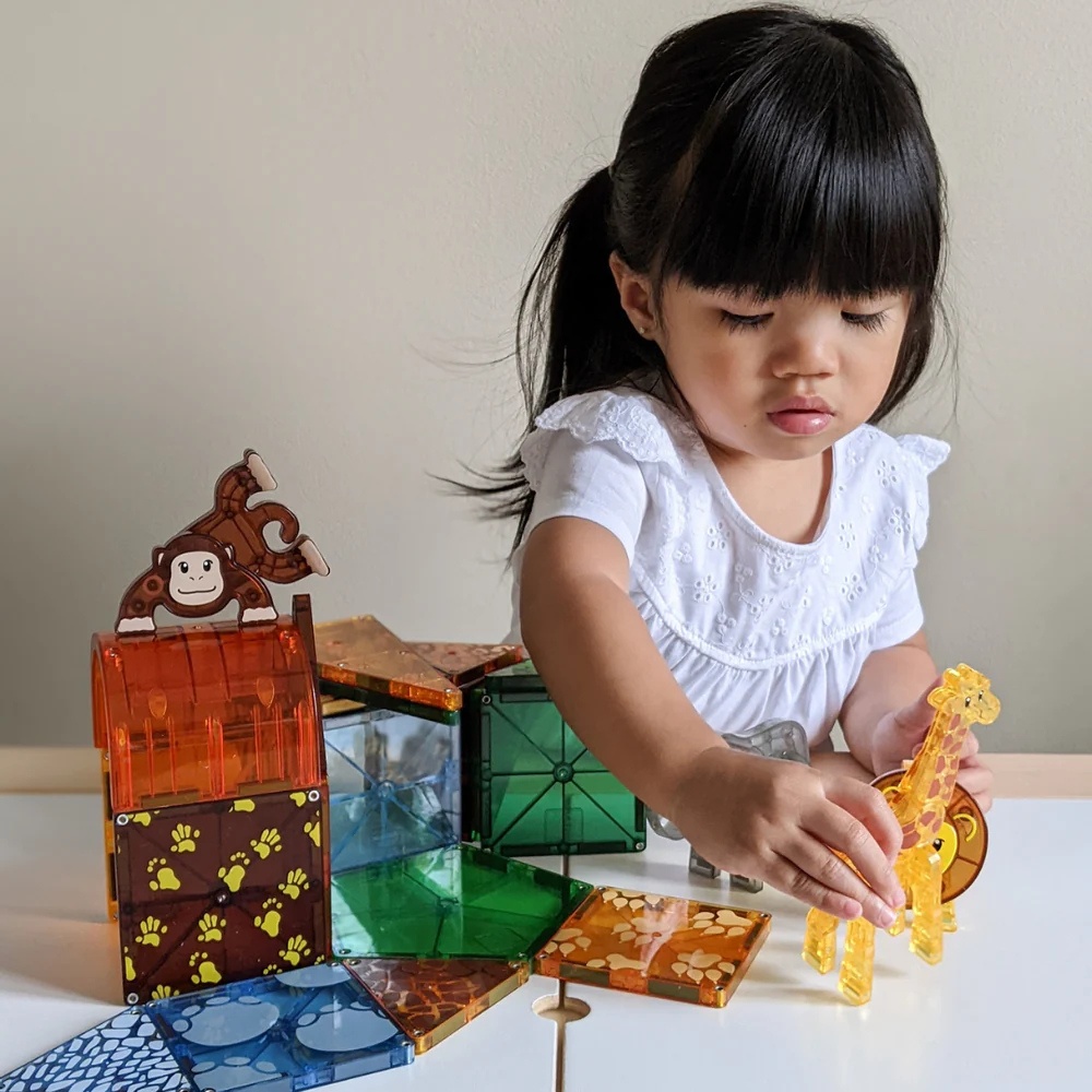 Magna-Tiles - Magnetic Construction Set - Safari Animals Set - 25pcs - Image 2