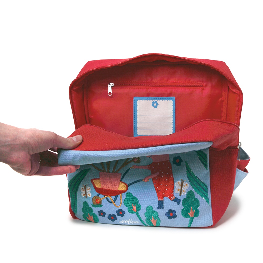eeBoo - Embroidered Backpack for Kids: Growing Garden - Image 4