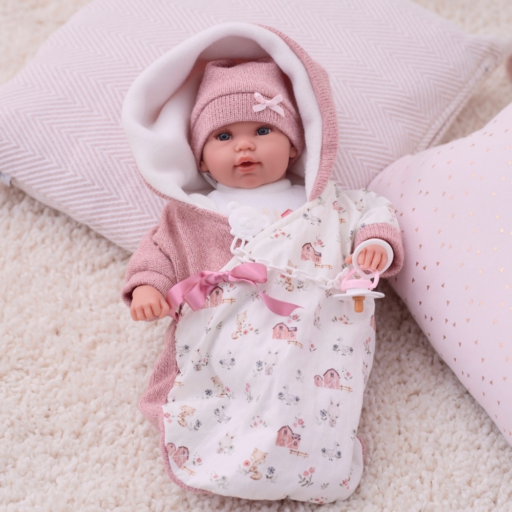 Llorens - Newborn Baby Girl Doll with Crying Mechanism, Clothing & Accessories: Nacida - 36cm - Image 2