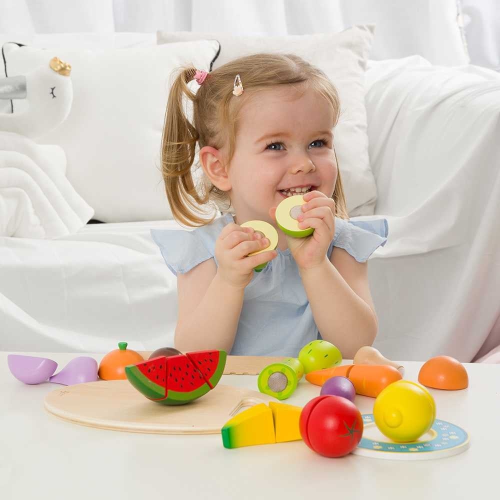 Classic World - Pretend & Play - Cutting Fruit - 9pcs - Image 2