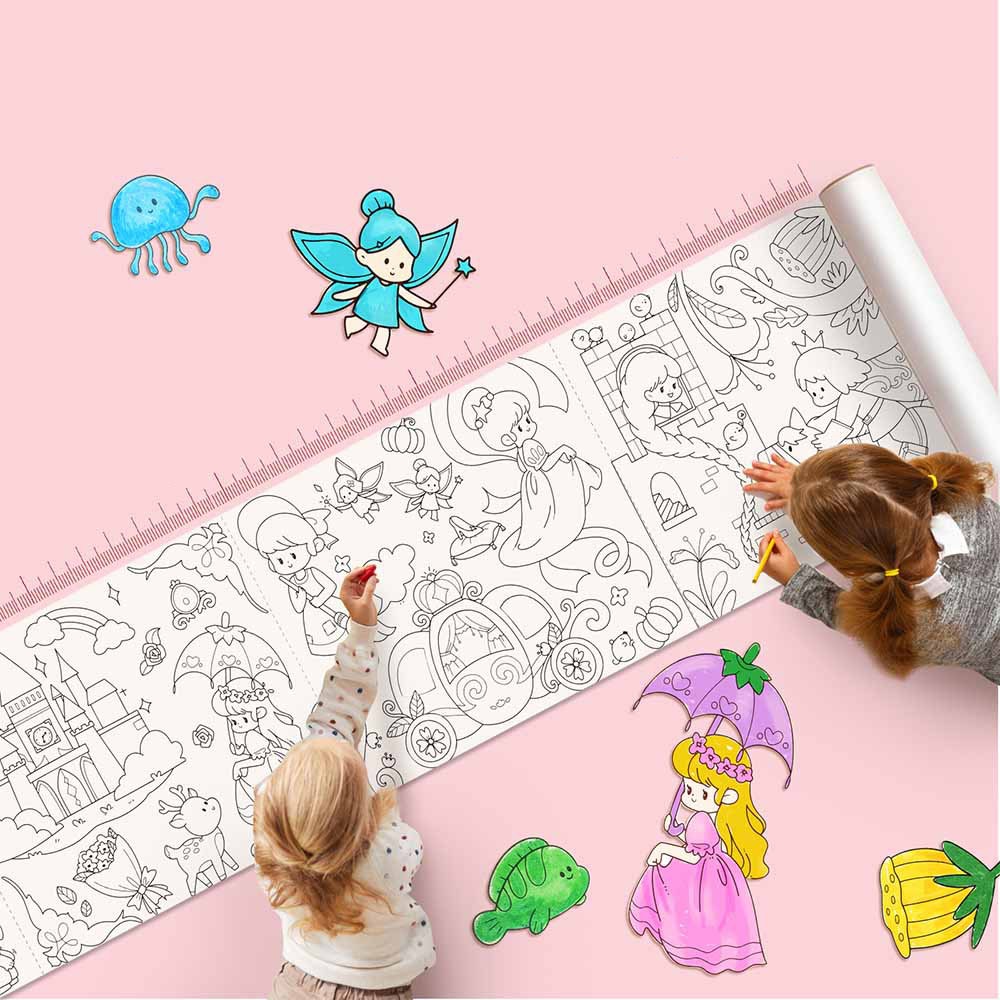 Jar Meló - Colouring Paper Roll - Tear & Stick - Fairy Tale Land 3m - Image 5