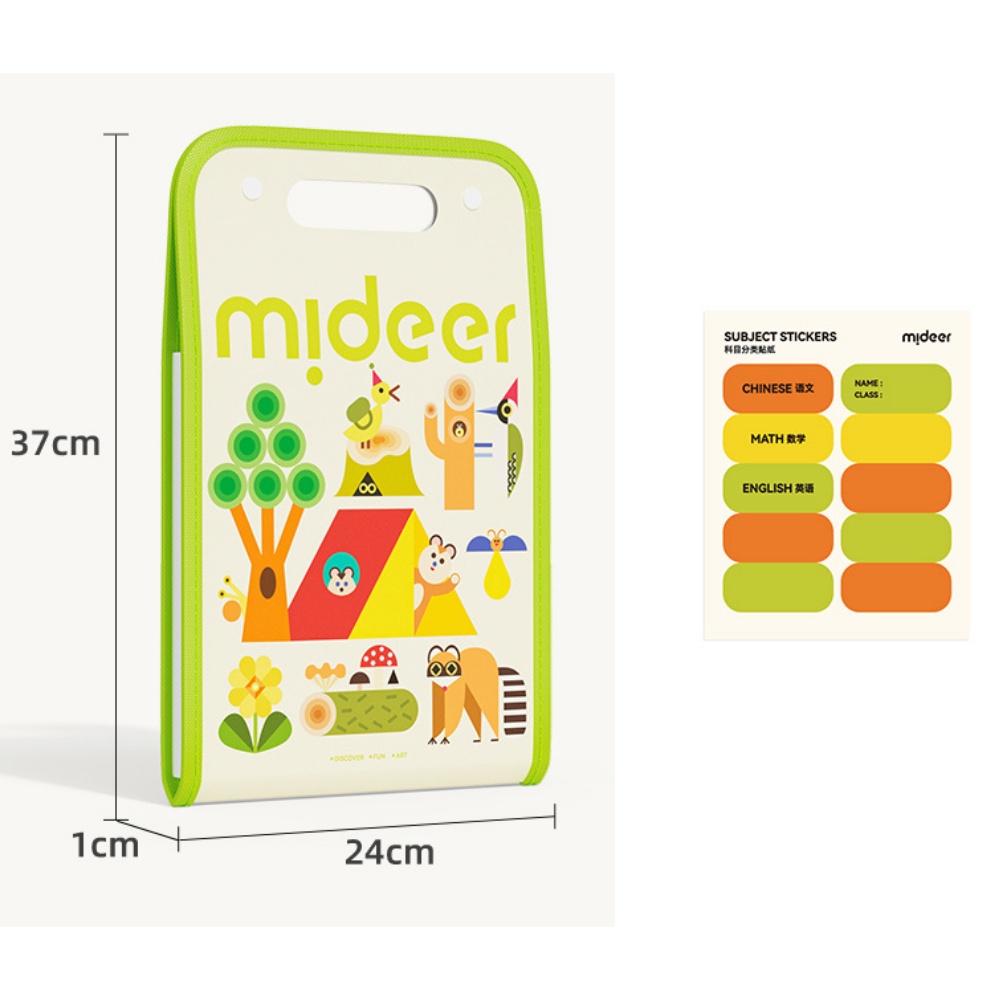 Mideer - Accordion File Organiser - 13 Pocket Subject & Homework Sorter - Image 5