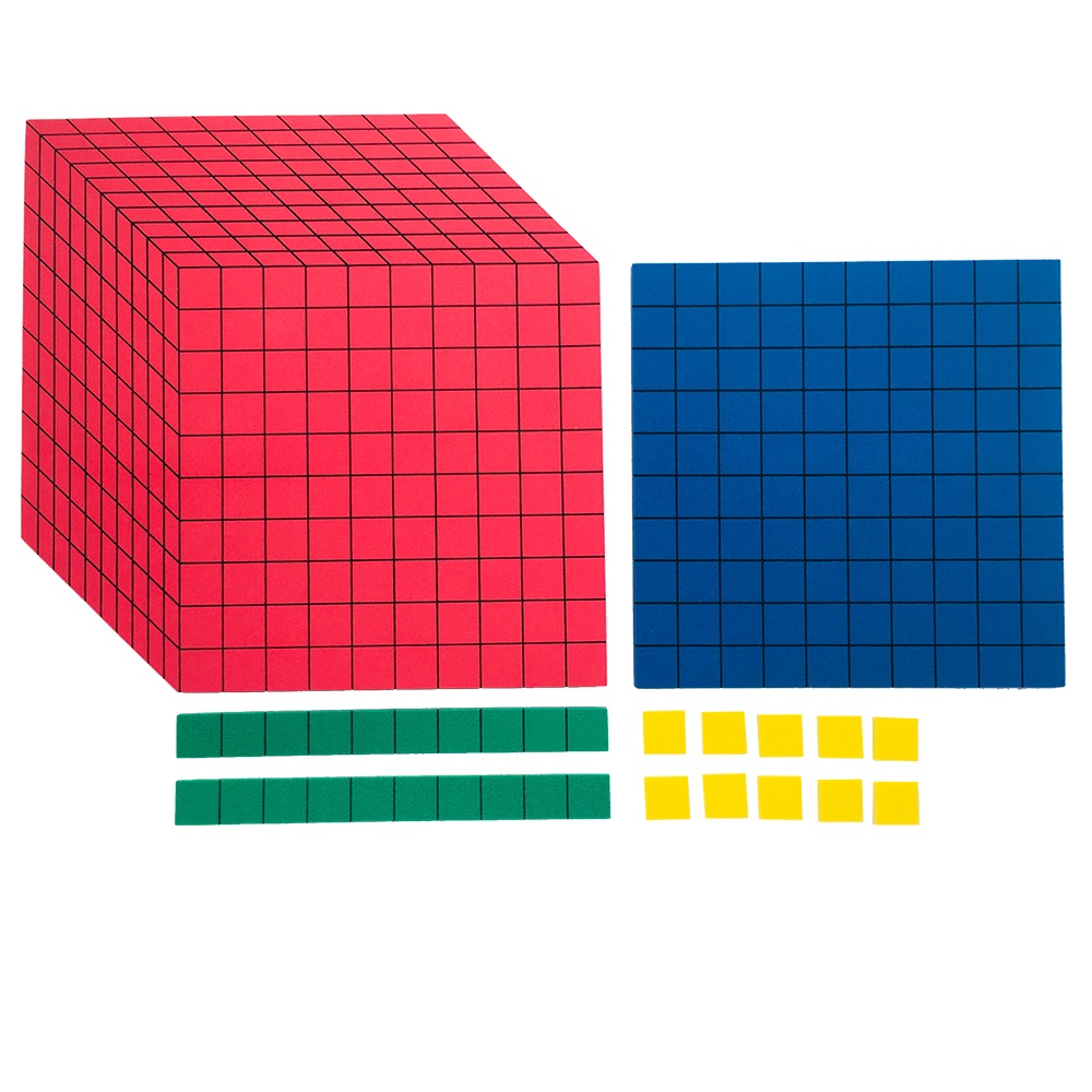 EDX Education - Magnetic Base Ten Blocks - Demo Set for Whiteboard - 121pcs - Image 2