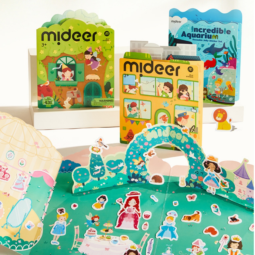 Mideer - Reusable Jelly Sticker Set: The Fairy Tree House - Early Learning Activity - Image 4