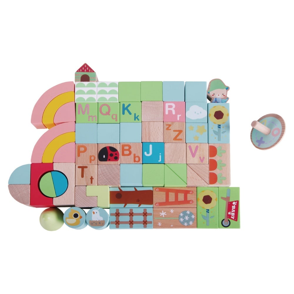 Classic World - Play & Learn - Rainbow Garden Set - 60pcs - Image 3
