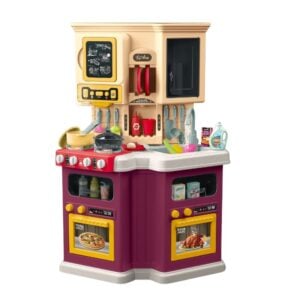 Cogo - Pretend & Play Kitchen Set - Burgundy - 67 Accessories-**