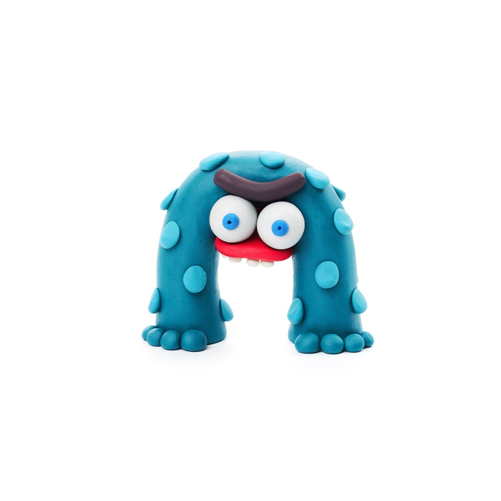 Hey Clay - Modelling Air-Dry Clay with Fun Interactive App - Bigfoot, series Aliens, 3 cans - Image 3