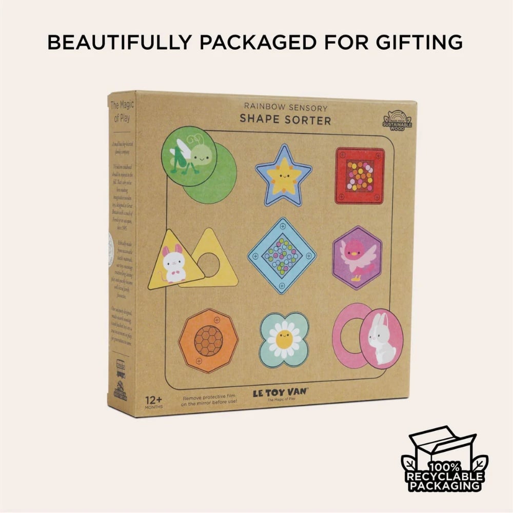 Le Toy Van - Rainbow Sensory Shape Sorter - Image 8