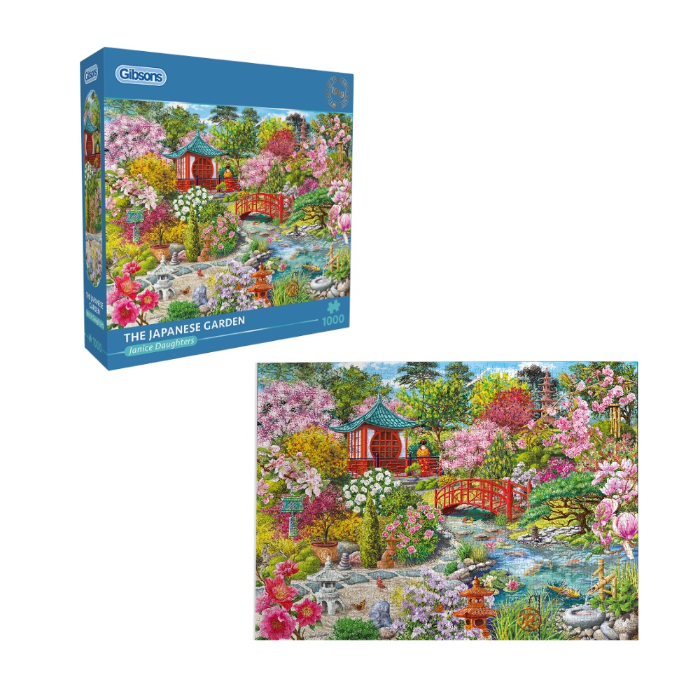 Gibsons - The Japanese Garden - 1000 Piece Jigsaw Puzzle - Image 5