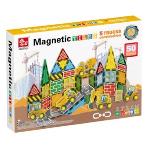 Magnetic Tiles - Truck Construction Set - 50 Pieces