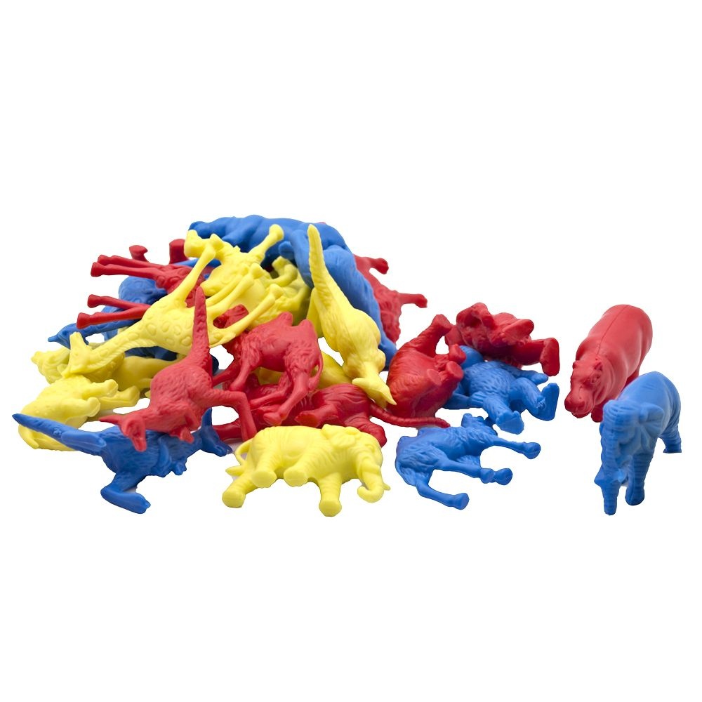 EDX Education - Wild Animal Counters & Tweezer in Jar - 30pcs Math Manipulative - Image 4