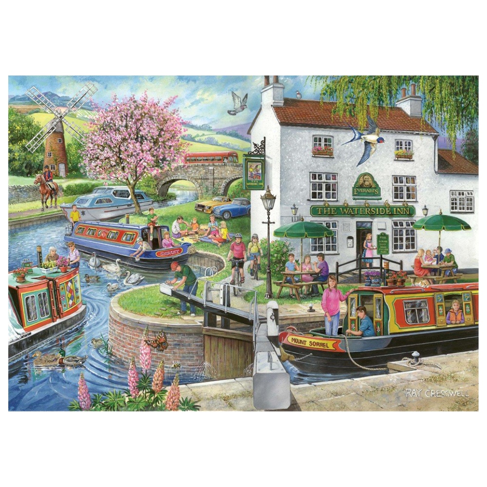 House of Puzzles - No.6 - By The Canal - 1000 Piece Jigsaw Puzzle - Image 2