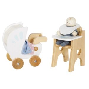 Le Toy Van - Dolls House Furniture: Nursery & Baby Set - 5pcs