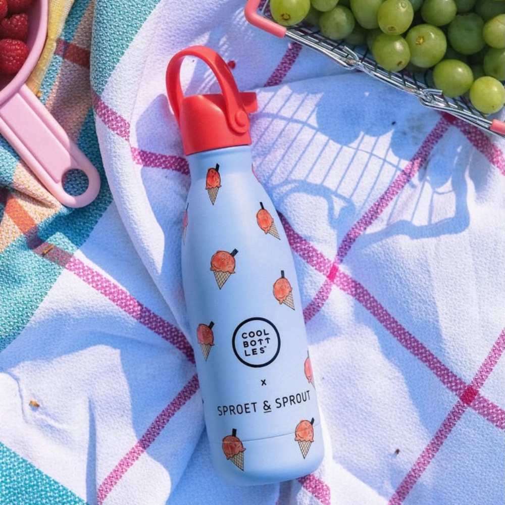 Cool Bottles - Kids Triple-Insulated Water Bottle - SPRT & Blue Scoop 350ml - Image 2