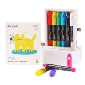 Jar Meló - Bath & Window Twistable Crayons - 6 Silky Washable Colours