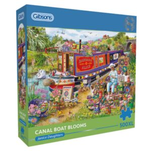 Gibsons - Canal Boat Blooms - XL Pieces - 500 Piece Jigsaw Puzzle