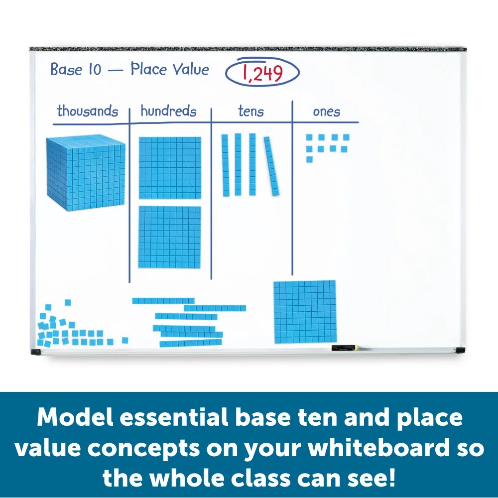 Learning Resources - Giant Magnetic Base Ten Set: Classroom Maths Resources - Image 2