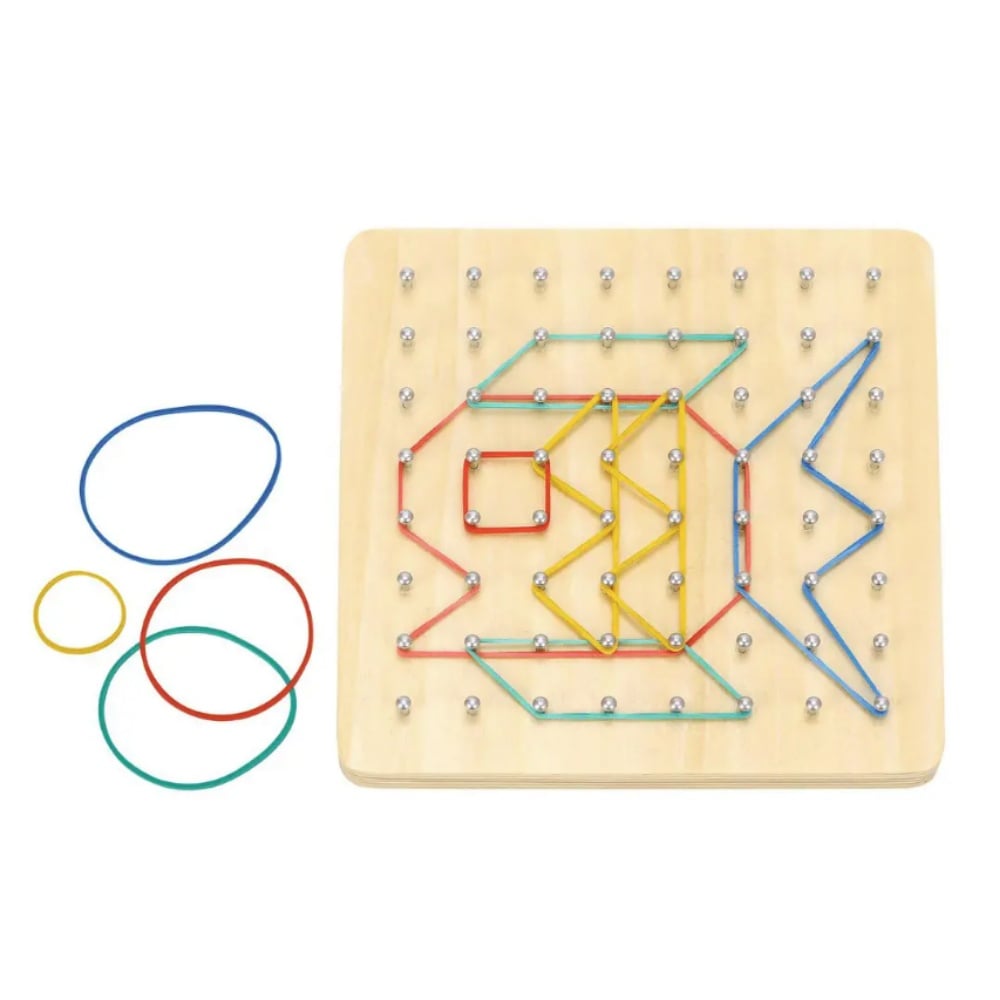 TookyToy - Creative Rubber Band: Fine Motor Geoboard Activity Set - Image 4