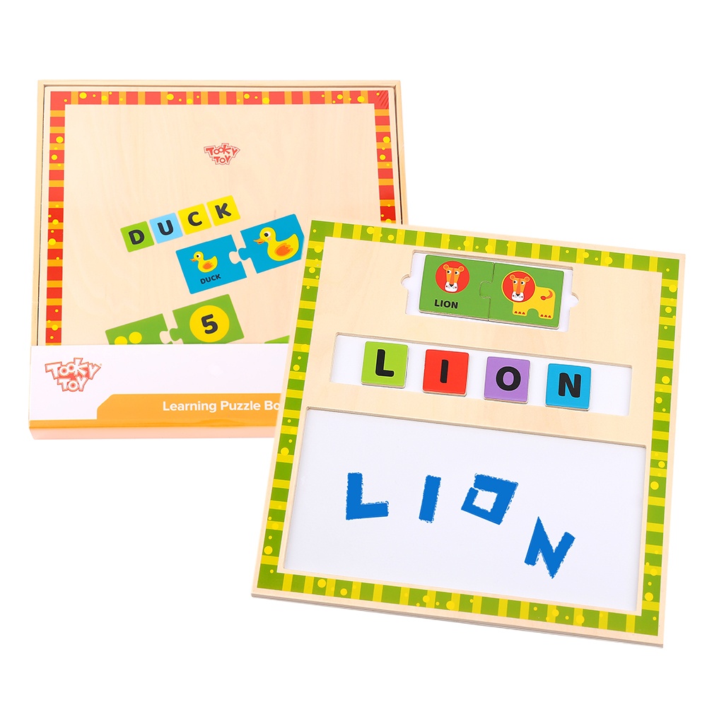 TookyToy - Learning the Alphabet Wooden Puzzle Box - Image 3