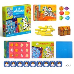 Jar Meló - Magnetic Maths Games 6-in-1 Set - Educational Number Skills Toy for Kids