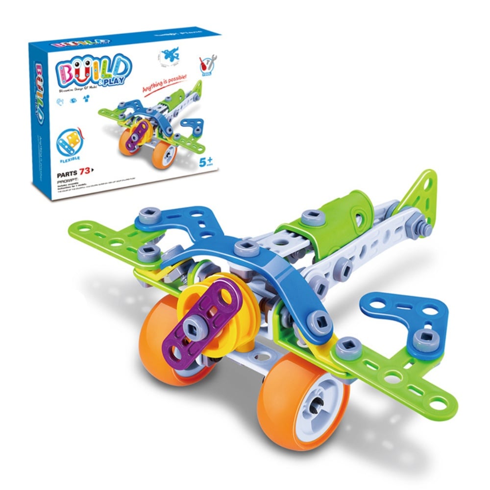 Cogo - Build & Play - Plane Construction Set - 75 Pieces - Image 3