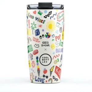 Cool Bottles - Triple-Insulated Travel Tumbler - Good Vibes 550ml