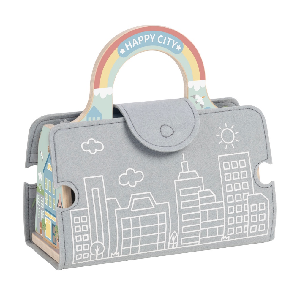 TookyToy - Pretend Play Story Box: City Toy Set in Carry Case - Image 5