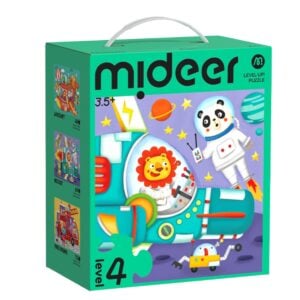Mideer - Level Up Jigsaw Puzzle for Kids- 3-in-1 - Level 4 Transportation