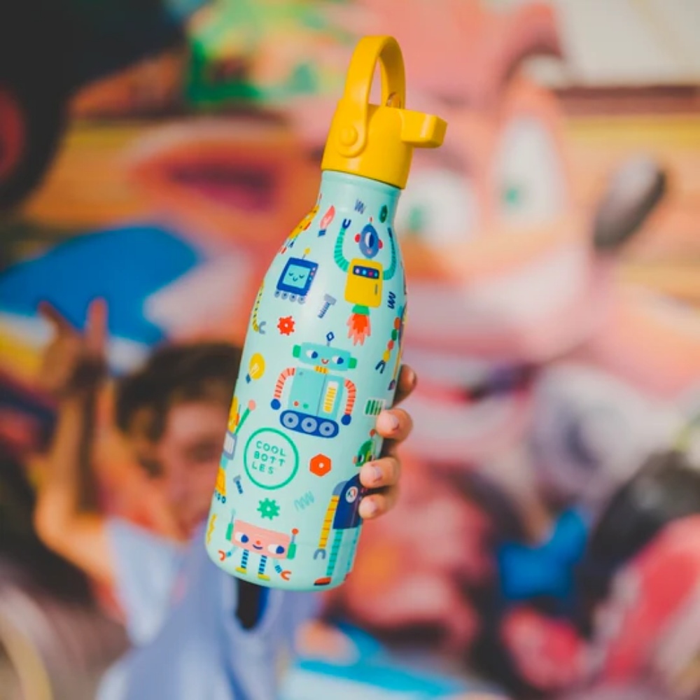 Cool Bottles - Kids Triple-Insulated Water Bottle - Short Circuit 500ml - Image 2