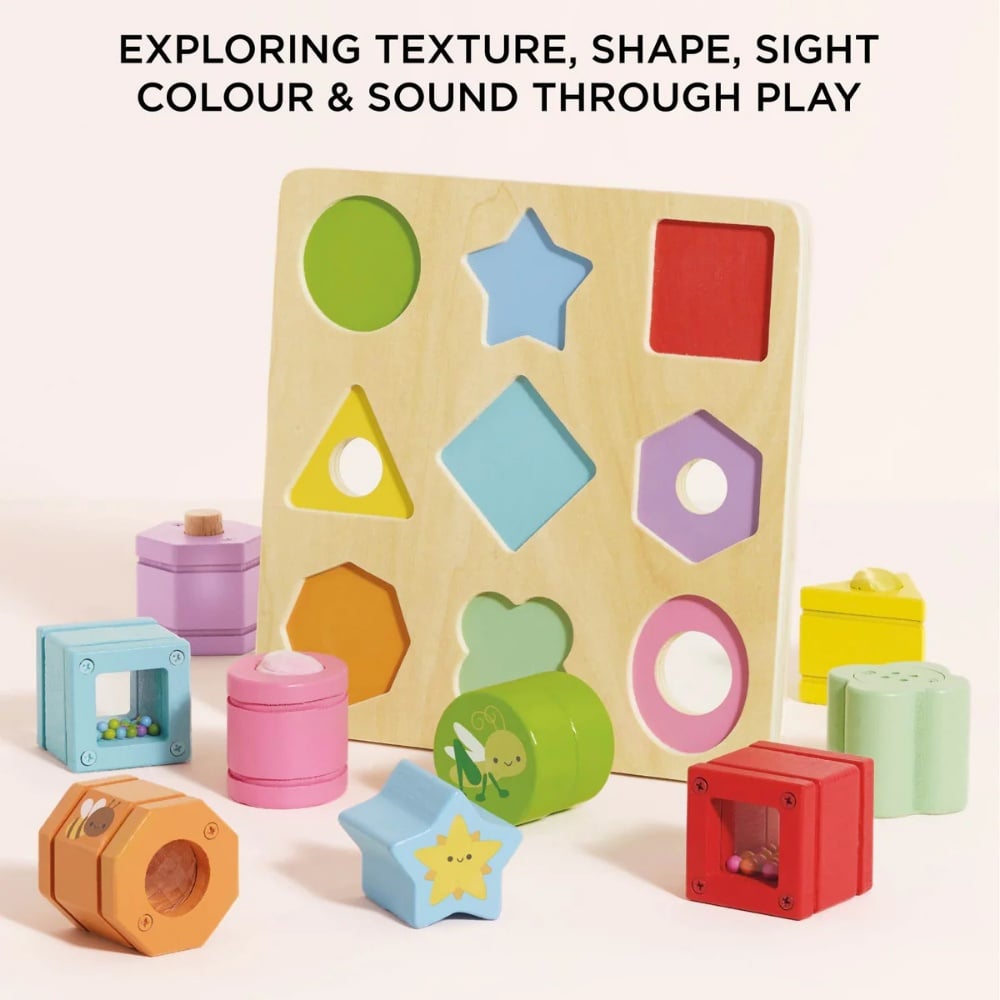 Le Toy Van - Rainbow Sensory Shape Sorter - Image 4