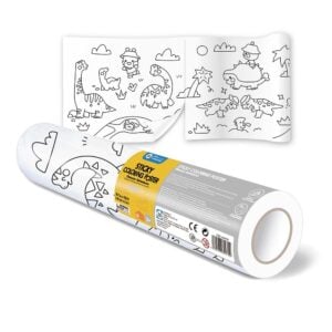 Jar Meló - Colouring Paper Roll - Tear & Stick - Dinosaur Adventures 3m