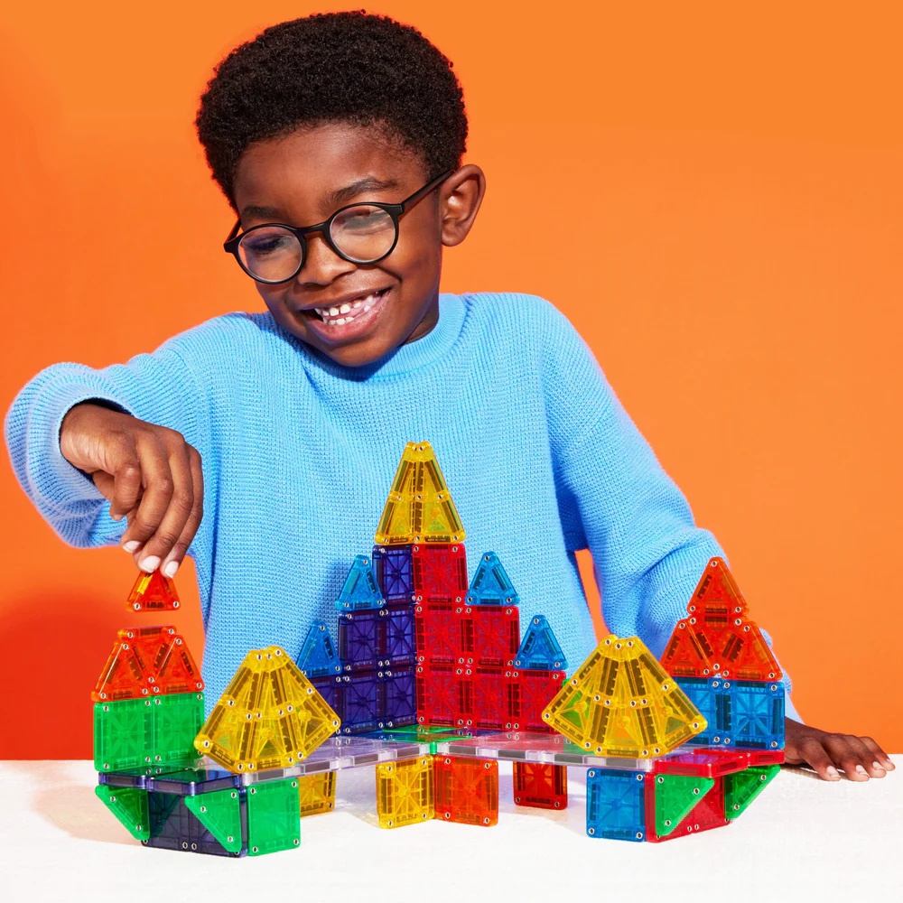 Magna-Tiles - Magnetic Construction Set - microMAGS Deluxe Set - 70pcs - Image 2