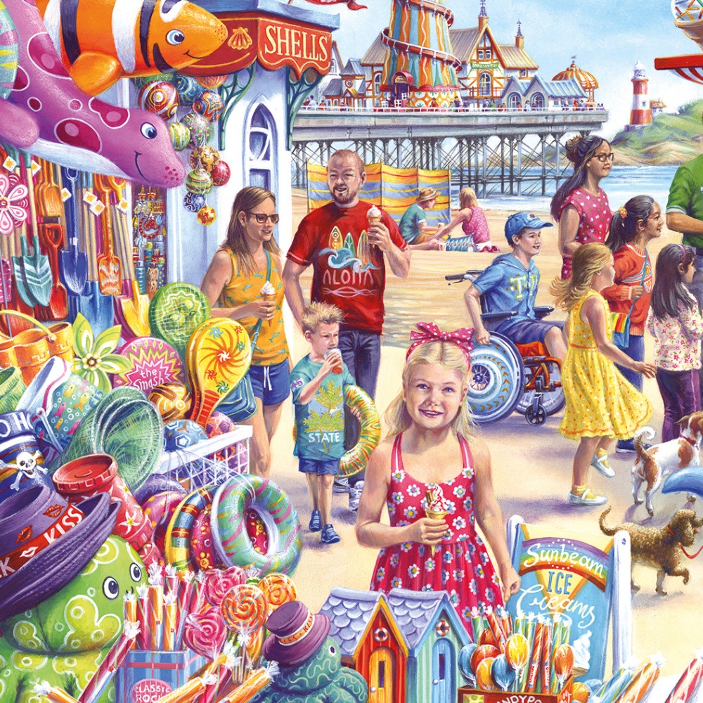 Gibsons - Seaside Souvenirs - 1000 Piece Jigsaw Puzzle - Image 3