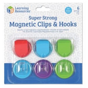 Learning Resources - Super Strong Magnets Hooks & Clips Set of 6