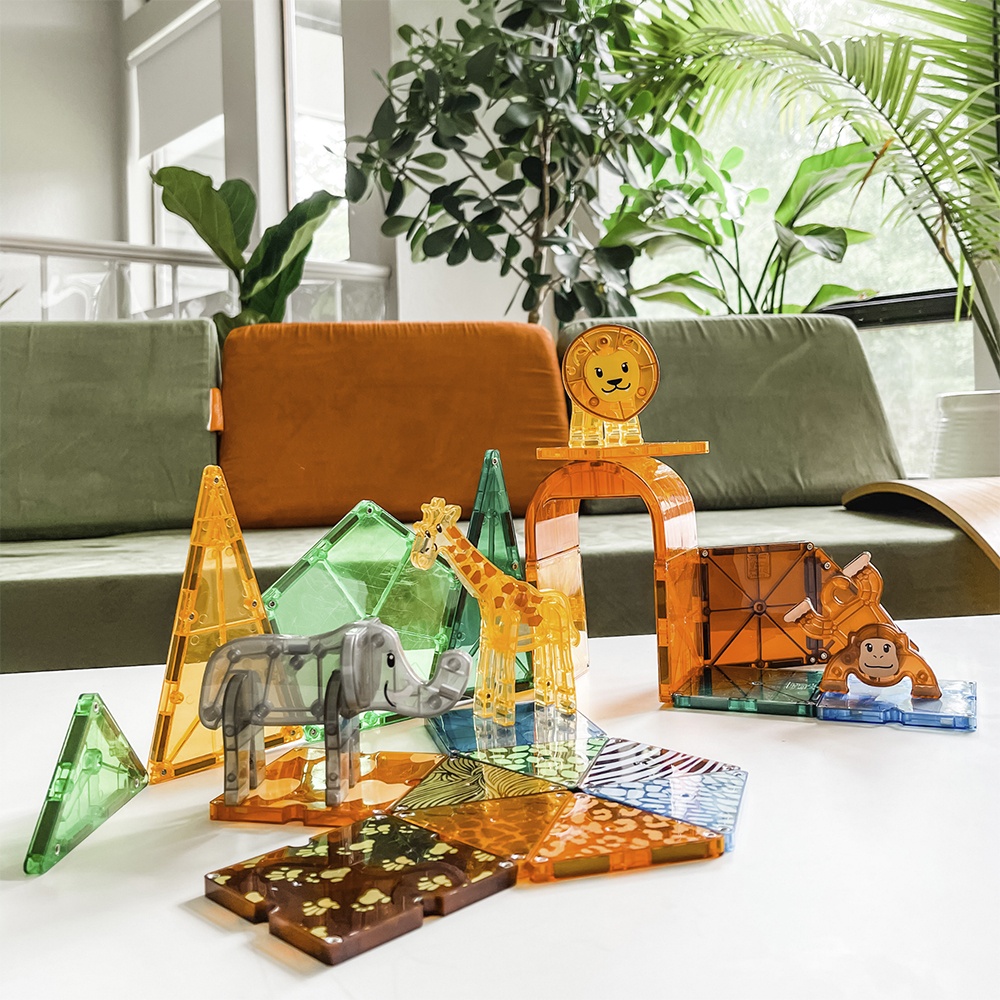 Magna-Tiles - Magnetic Construction Set - Safari Animals Set - 25pcs - Image 4