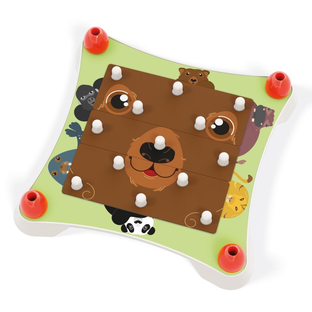 Quercetti - Guess the Animal Faces Puzzle - Memory & Recognition Game for Toddlers - Image 3