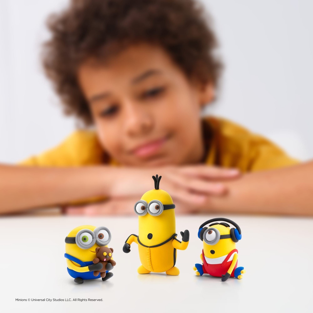 Hey Clay - Modelling Air-Dry Clay with Fun Interactive App - Minions, 15 cans - Image 3