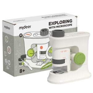 Mideer - Exploring With Microscope - Handheld and Standing Microscope for Kids