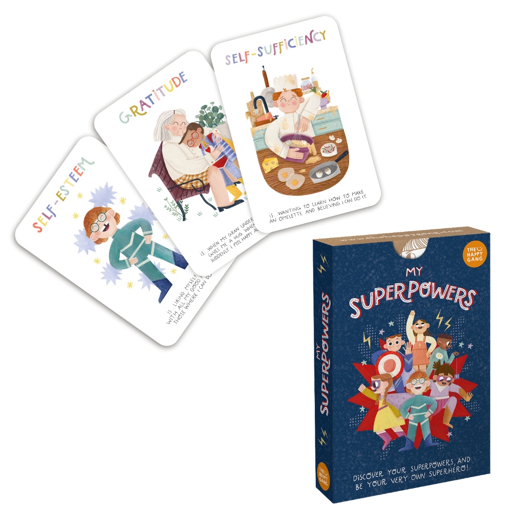 The Happy Gang - My Superpowers - Life Skills Flashcards for Parents & Kids - Image 3