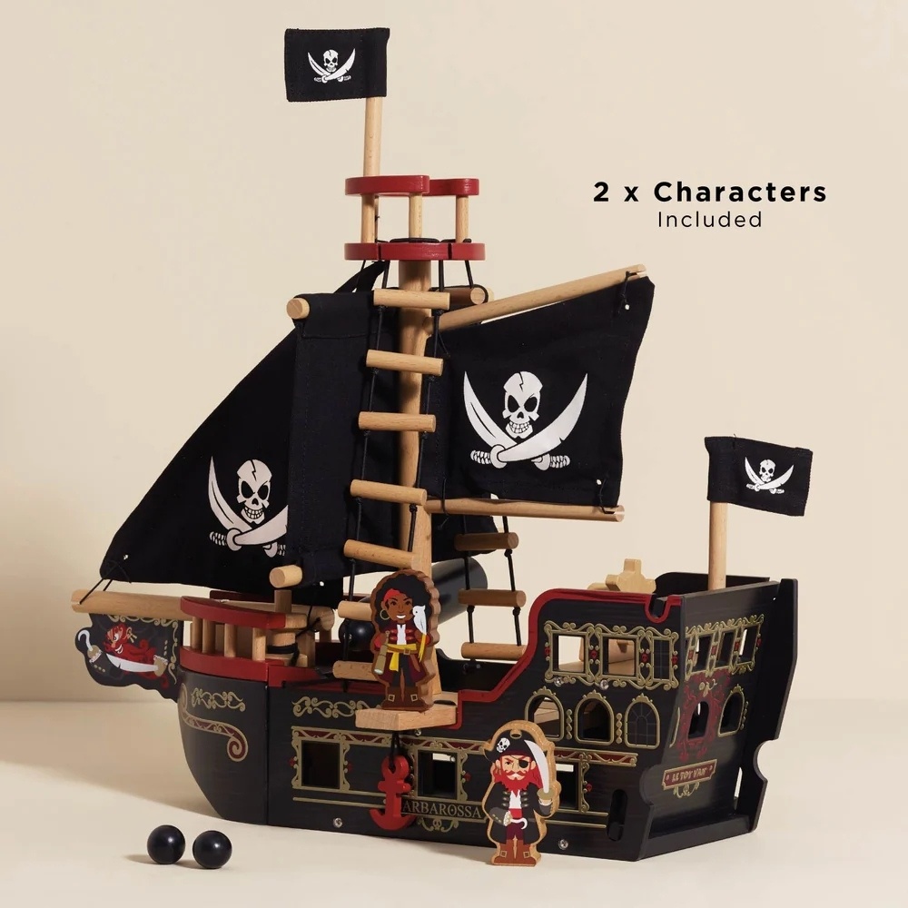 Le Toy Van - Barbarossa Wooden Pirate Ship & Characters - Image 2