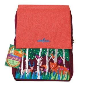 eeBoo - Embroidered Backpack for Kids: Bear in the Woods