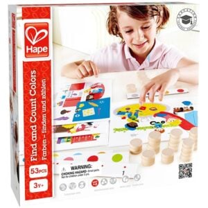 Hape - Home Education - Find and Count Colours - 53pcs -**