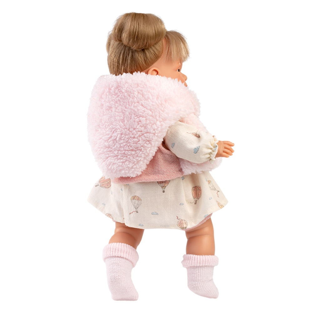 Llorens - Baby Girl Doll with Crying Mechanism, Clothing, Scarf & Accessories: Joelle - 38cm - Image 4
