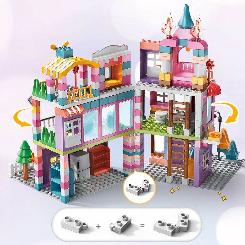 Feelo - Building Block Set - Girls Villa - 400 Pieces - Image 3