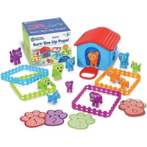 Learning Resources - Sort -'Em -Up-Pups™: Counting Colour Sorting Toy for Toddlers