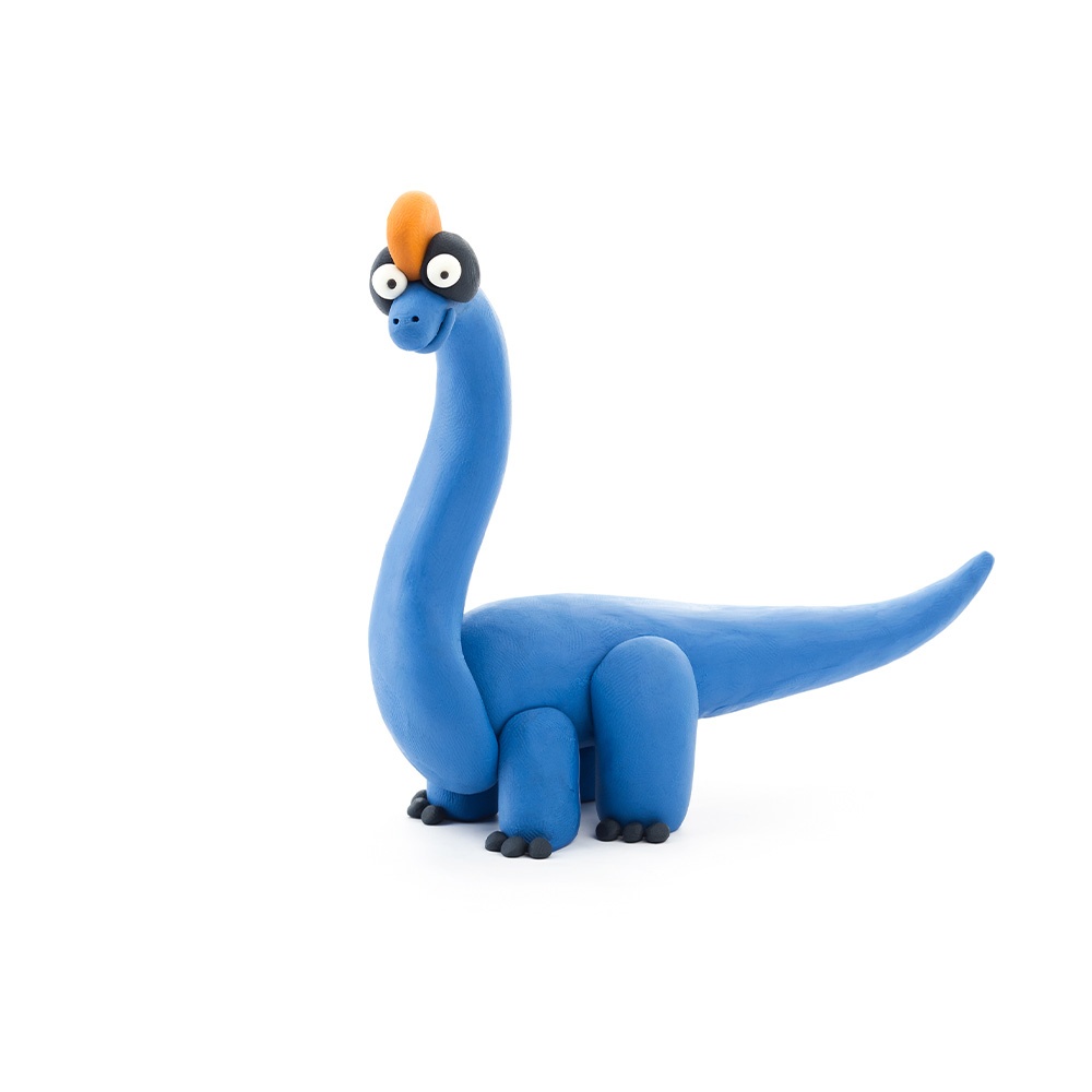 Hey Clay - Modelling Air-Dry Clay with Fun Interactive App - Stegosaurus, Pachycephalosaurus, Brachiosaurus, Series Dinos, 6 cans - Image 4