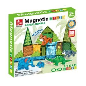 Magnetic Tiles - Jungle Animals Set - 30 Pieces