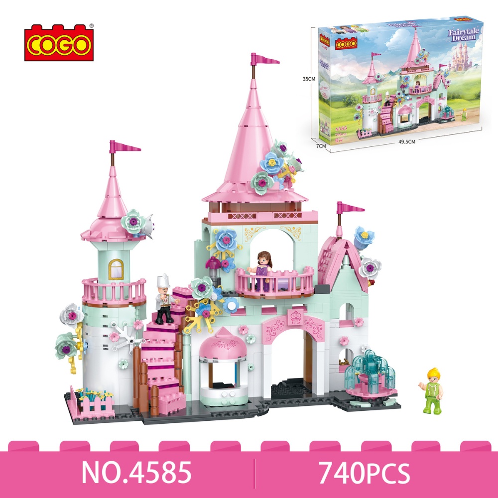 Cogo - Building Block Set - Fairytale Dream Castle - 740 Pieces - Image 2