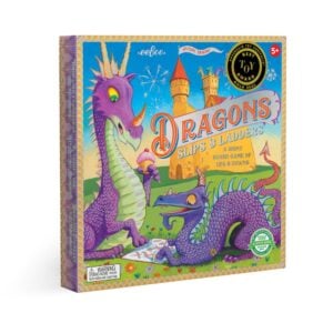 eeBoo - Snakes and Ladders Kids Board Game with Dragon Theme -**