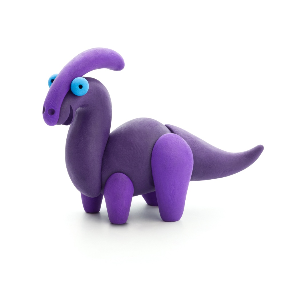 Hey Clay - Modelling Air-Dry Clay with Fun Interactive App - Ankylosaurus, Parasaurolophus, Therizinosaurus, Series Mega Dinos, 6 cans - Image 5